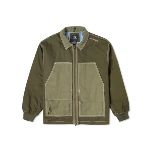 Конверс Colorblock Pocket Куртка Унисекс Grass Green
