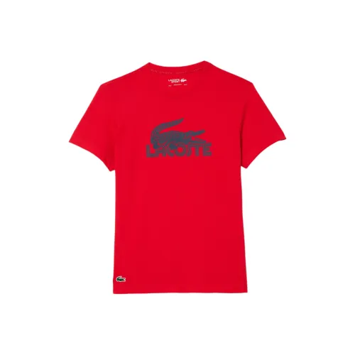LACOSTE T-рубашка мужская красный темно-синий