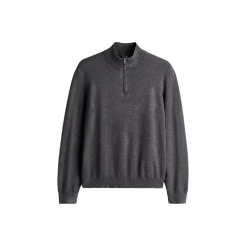 H&M Смешанный Трикотаж Темно-Серый Мужской
