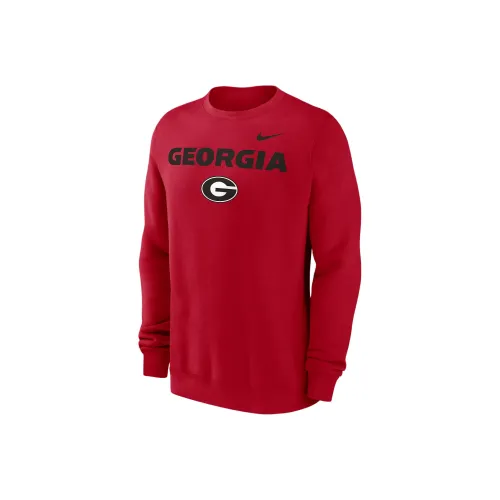 nike CollegeGeorgia FW24 Bulldogs Primetime Primary STACK Толстовка Мужской Красный