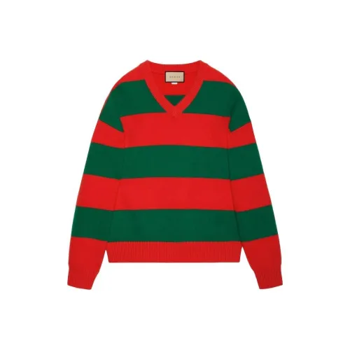 Gucci Красный Зеленый Мужские Свитера