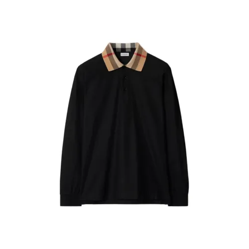 Burberry SS24 Поло Мужское Черное