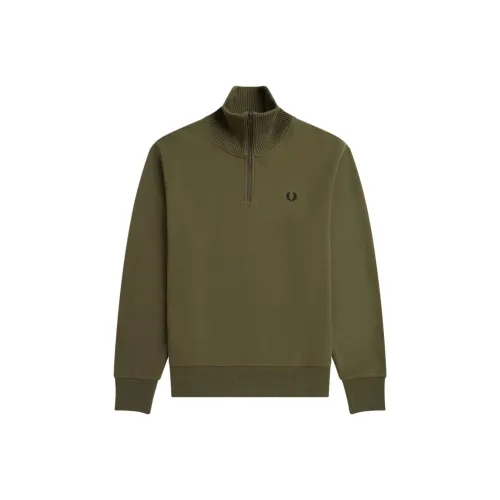 FRED PERRY Трикотаж Мужской Оливковый