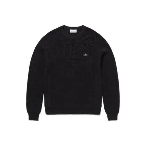 Свитеры для мужчин черного цвета в сотрудничестве с LACOSTE