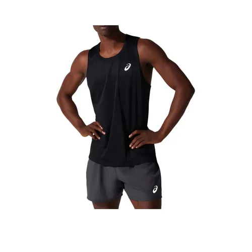ASICS Ядерный SINGLET Бег Топ Мужской Высокая PERFORMANCE BLACK