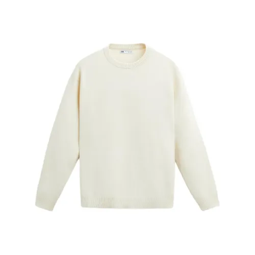 ZARA Морозный Белый Мужской Трикотаж