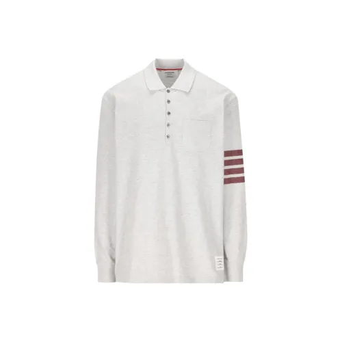 THOM BROWNE Серый Мужской Поло