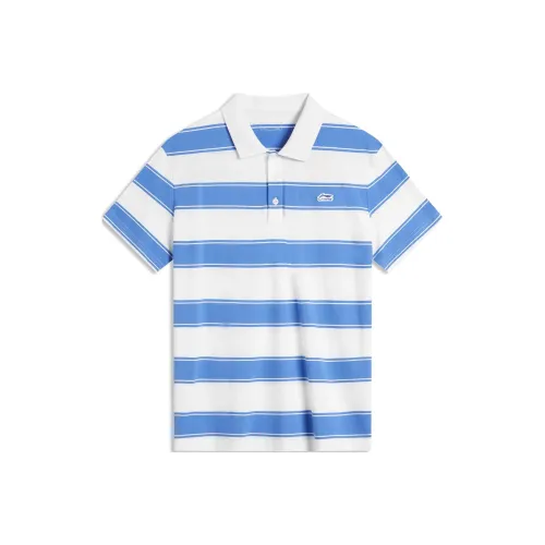 LINING Sports Trend Series Айвори Multicolor Blue Stripes Men's Polo