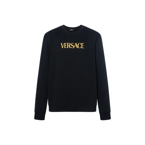VERSACE Мужские черные свитшоты