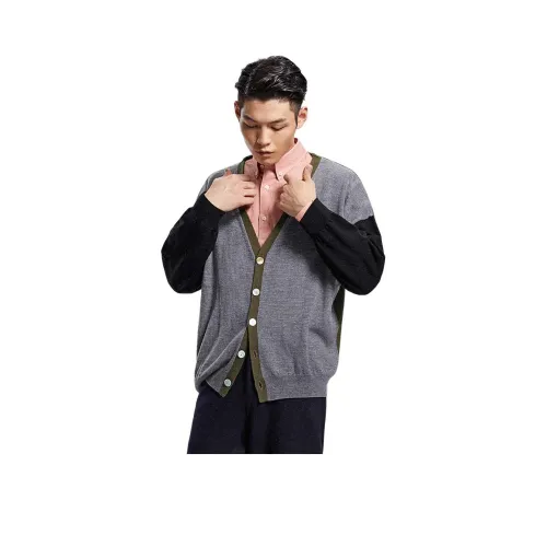 BY CREATIONS Трикотаж Мужской Серый Зеленый Черный Пэчворк