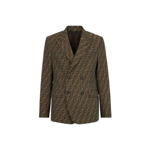 FENDI SS22 Куртки и Пальто Мужской Коричневый