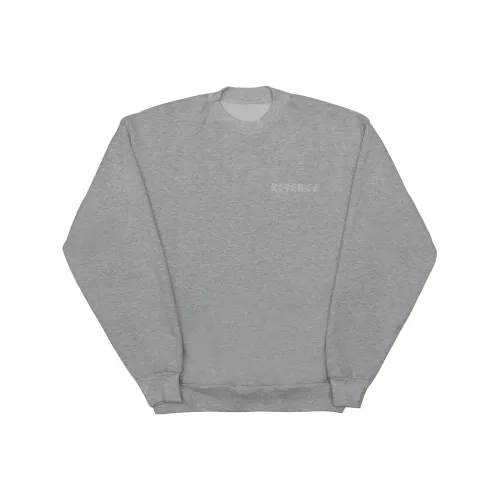 Revenge Вышитый MAGDALEN GREY Свитер Crewneck Унисекс Серый