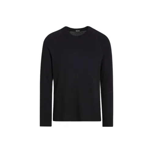 Ermenegildo Zegna TECHMERINO™ Черные Мужские Свитера