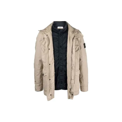 Stone Island Светлый Кофейный Мужской Куртки