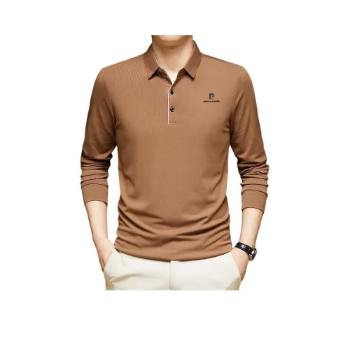PIERRE CARDIN Поло Мужское Кофейного цвета