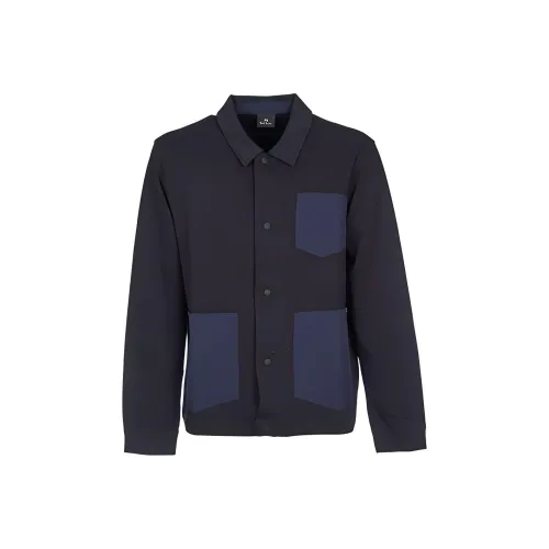 Paul Smith Темно-синие мужские куртки