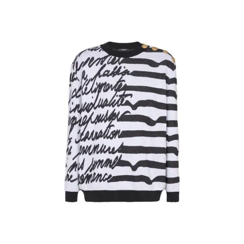 BALMAIN Белые Мужские Свитера