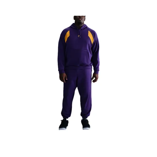 Nike Therma FITSwoosh SS25 Hoops DNA Свитшот Мужской Court Фиолетовый Университетский Золотой