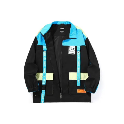 GENANX Loose Fit Workwear Jacket Unisex Black