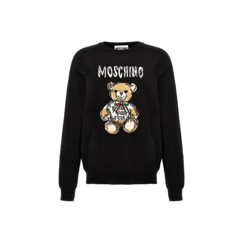 MOSCHINO Мужские черные свитеры