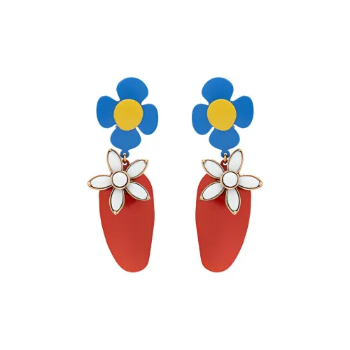 SAINT LAURENT Брассовые серьги Многоцветные Женские