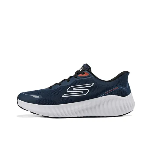 Skechers GO RUN NOW Low Топ Беговые кроссовки Мужской Морской синий