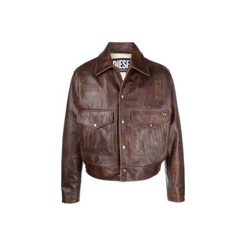 DIESEL Коричневый Мужской Куртки