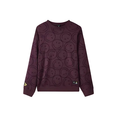 Skechers Свитшот Унисекс Фиолетовый Коричневый