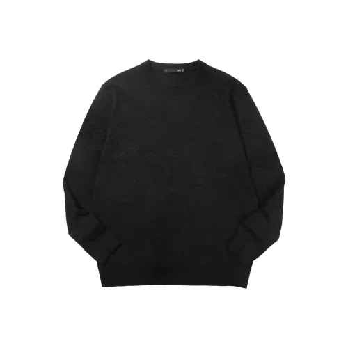 HLA Черный узор 87 Мужской трикотаж