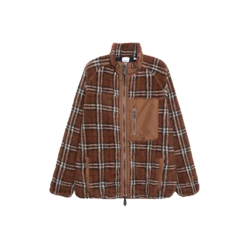 Burberry Мужские куртки темно-коричневого цвета "Береза"