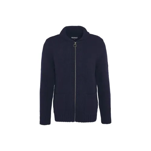 BARBOUR Felton ZIP UP JUMPER Свитер Мужской Классический Морской Синий