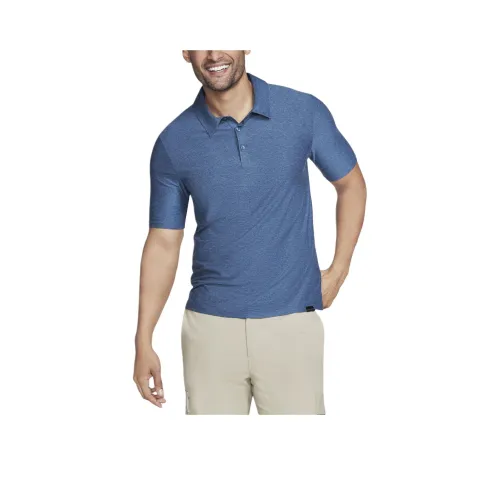 Skechers GO DRI All Day Поло Мужское Деним