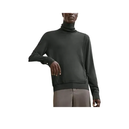 HERMES Свитер Мужской Оливково-зеленый