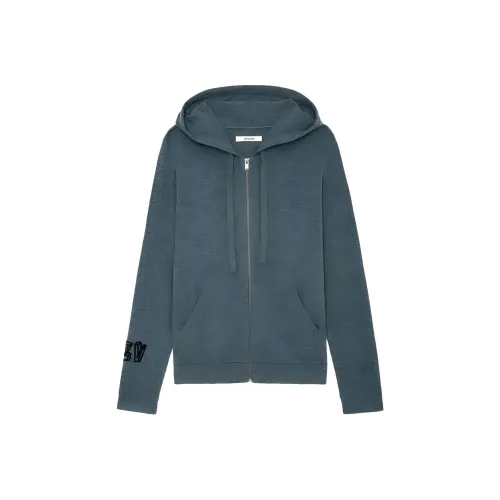 Zadig Voltaire SS24 Трикотаж Мужской Синий Зеленый