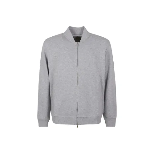 BRUNELLO CUCINELLI Серый Мужской Трикотаж