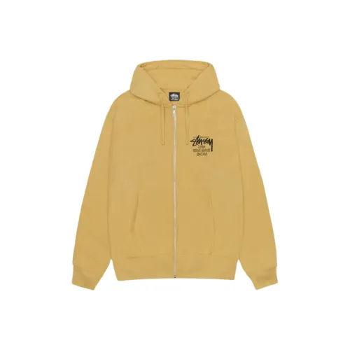 Stussy DSM London Limited Series FW24 London Zip Hoodie Sweatshirt Unisex Yellow