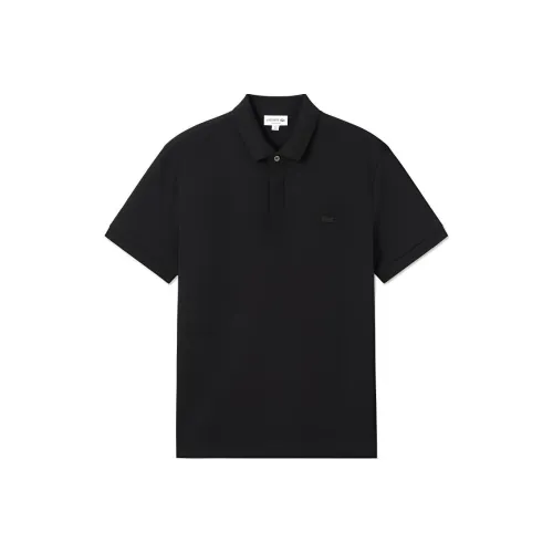 LACOSTE 031/Черное мужское поло