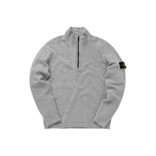 STONE ISLAND Серые Мужские Свитера