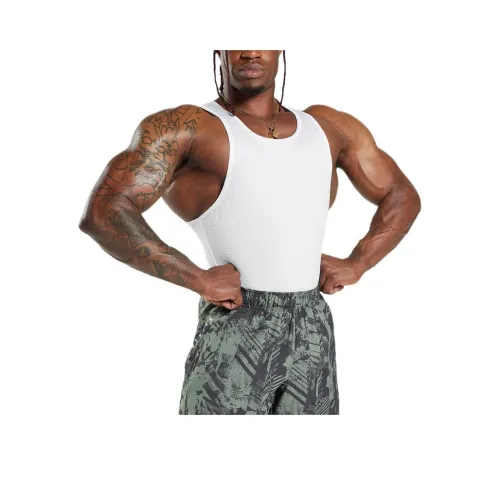 GYMSHARK Танк Топ с Рибаном 1Пачка Мужской Белый