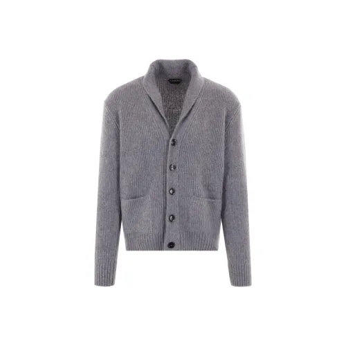 TOM FORD Серый Мужской Трикотаж