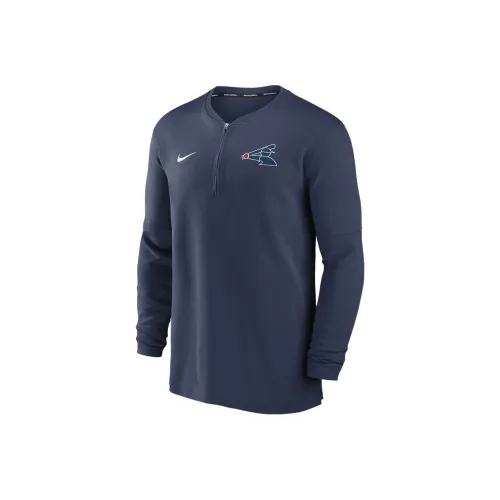 Nike X Mlb Base Logo Co Бренд Морской Синий Мужской Трикотаж