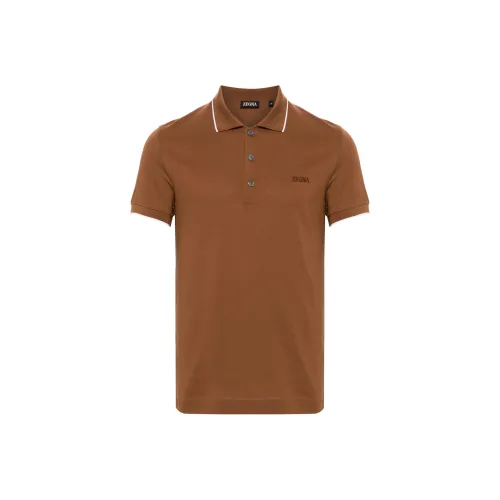Ermenegildo Zegna Корица Коричневый Мужское Поло