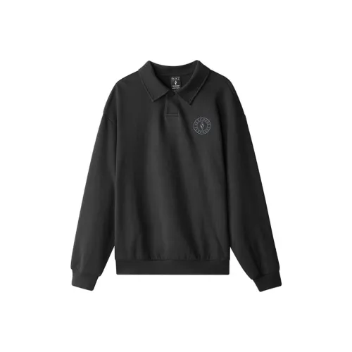 Skechers Поло Мужское Углеродно-Черное