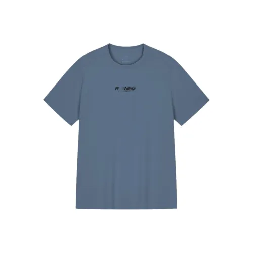 361° Бег Т-Рубашка Мужская Холодный Синий Фотиния Серый