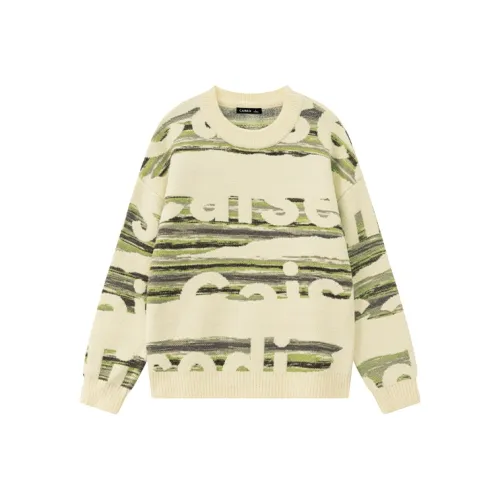 CAISEDI Экрю Мужские Свитера