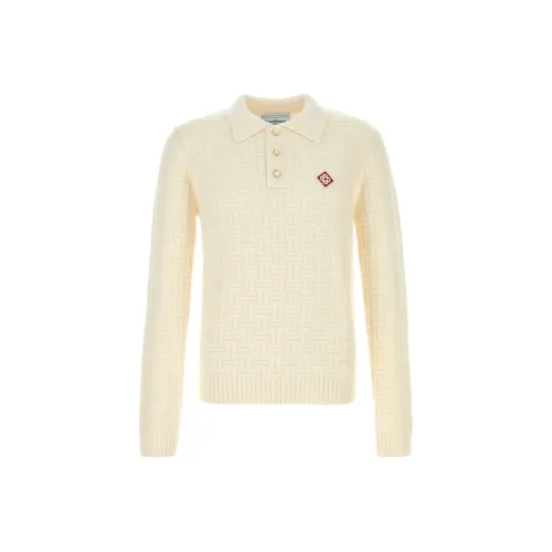 CASABLANCA Экрю Мужские Свитера