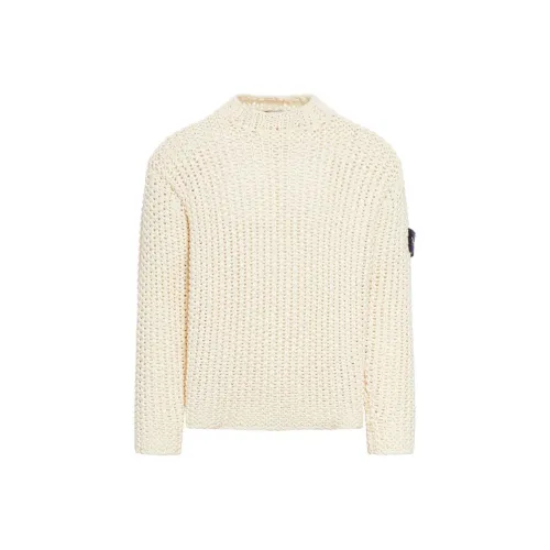 Stone Island Экрю Мужские Свитера