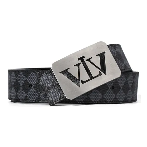 V.V.Brown Нержавеющая сталь Кожаные ремни Мужской 3,8 см