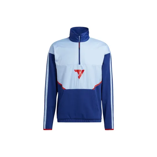 Adidas Небесно-голубой Мужские Куртки