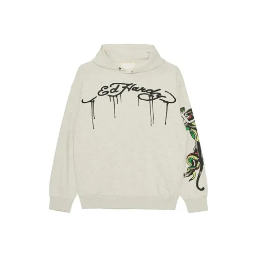 Ed Hardy Светлый Дым Серый Мужские Свитшоты